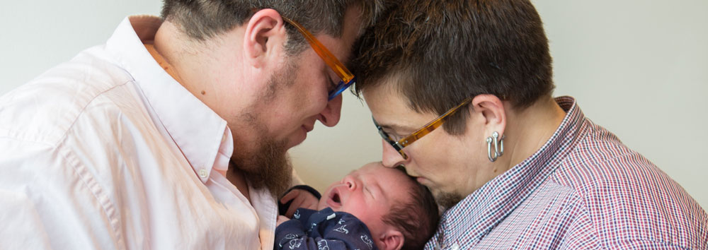 newborn with dads